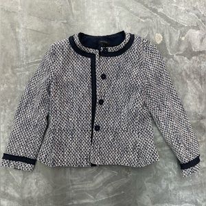 Ann Taylor Collarless Suit Jacket